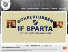 Tablet Screenshot of bokseklubbensparta.dk